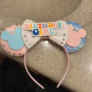 Birthday Girl Glitter Headband